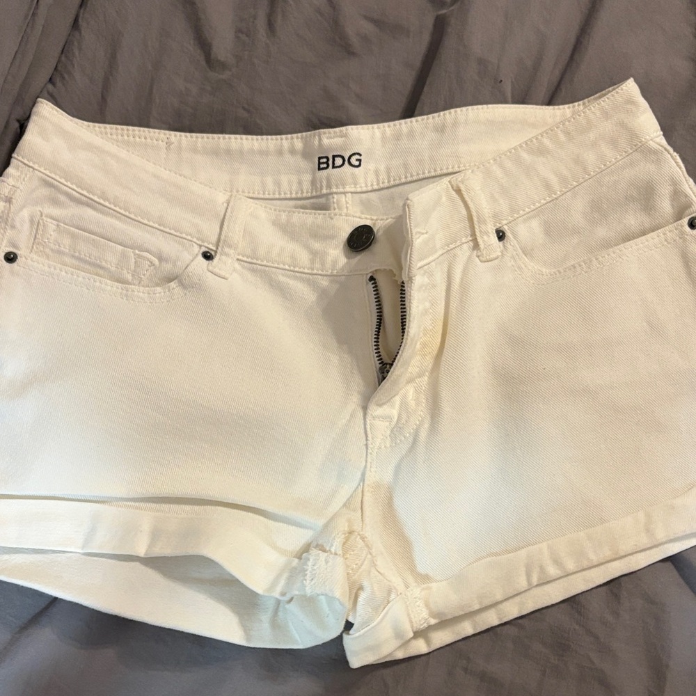 BDG Women's Cream Jean Shorts